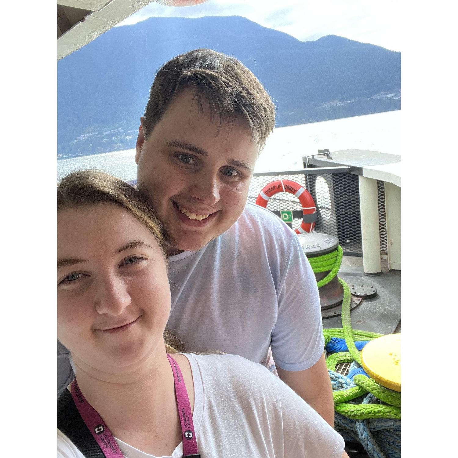 On the ferry to Roberts Creek August 2023.