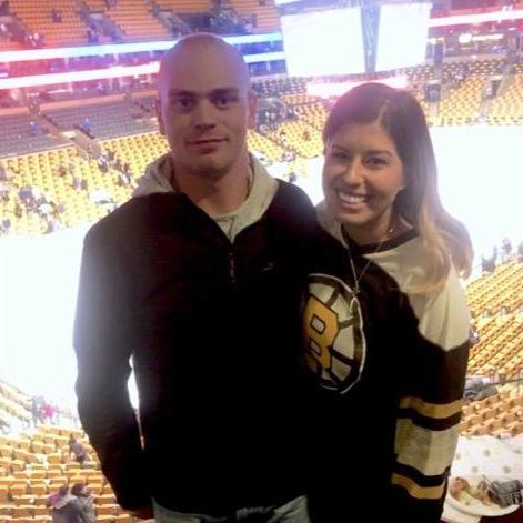 Steph's first Bruins game, 2017