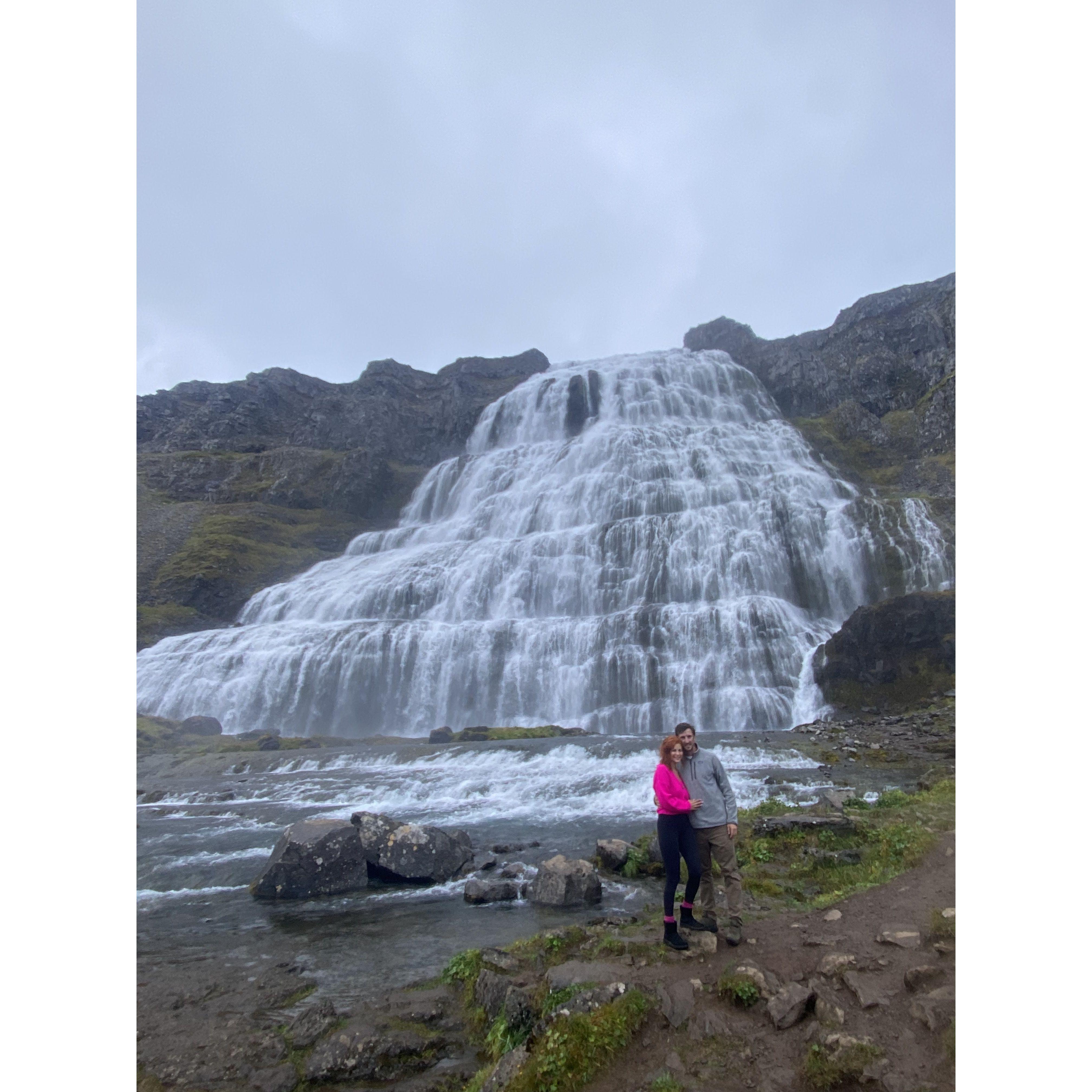 After seeing a million waterfalls, we really had to venture out through rough terrain to see this one on our birthday. Erik said, "It better be worth it." I believe it was.