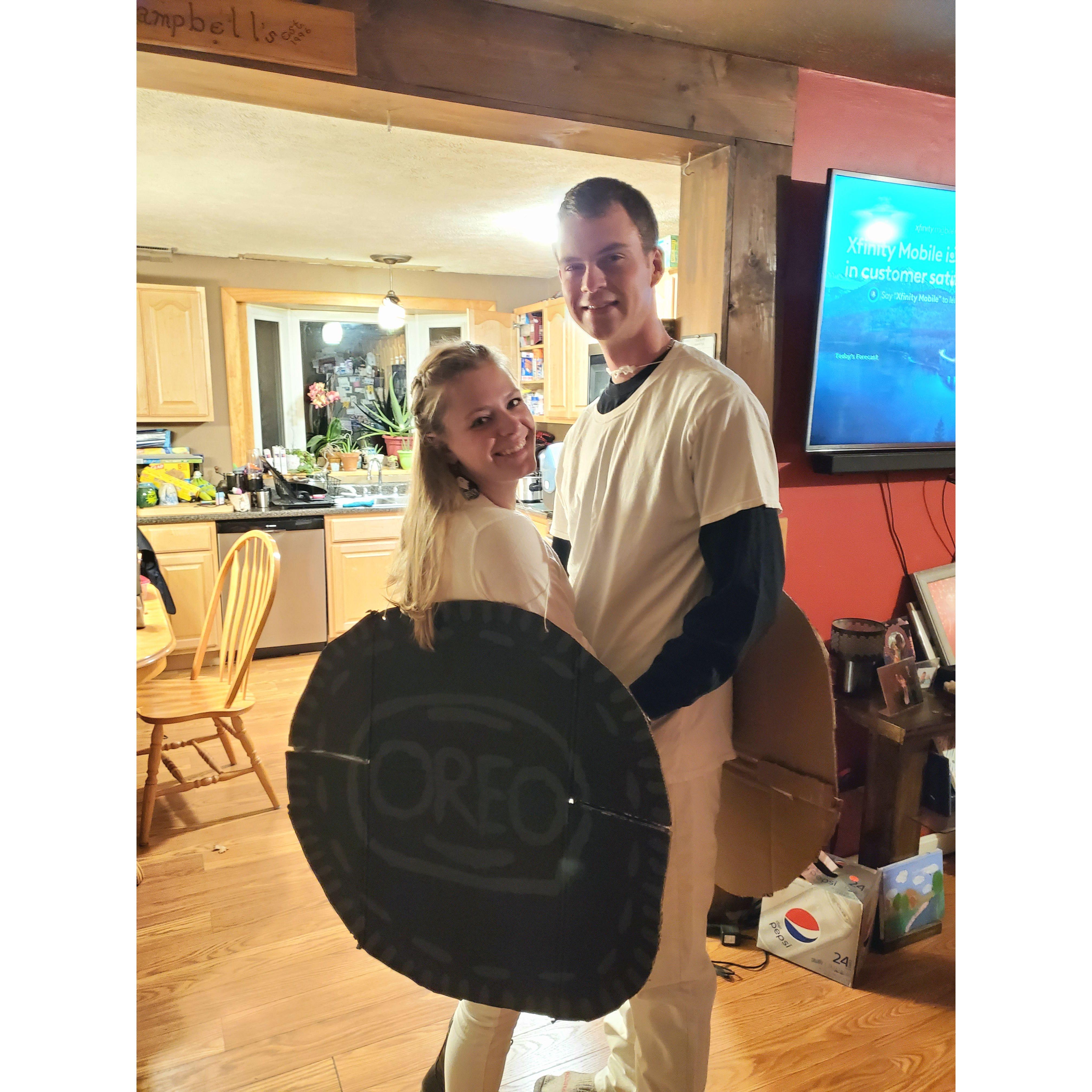 Double stuffed Oreo for Halloween