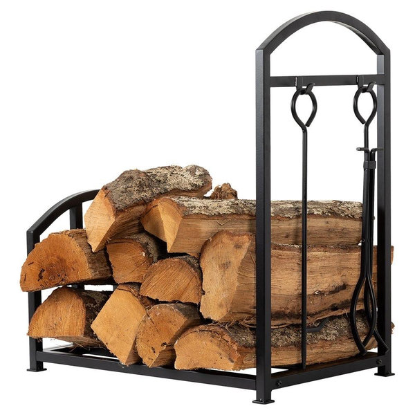 Country Living Bishop Creek 24-in Log Holder with Tool Set