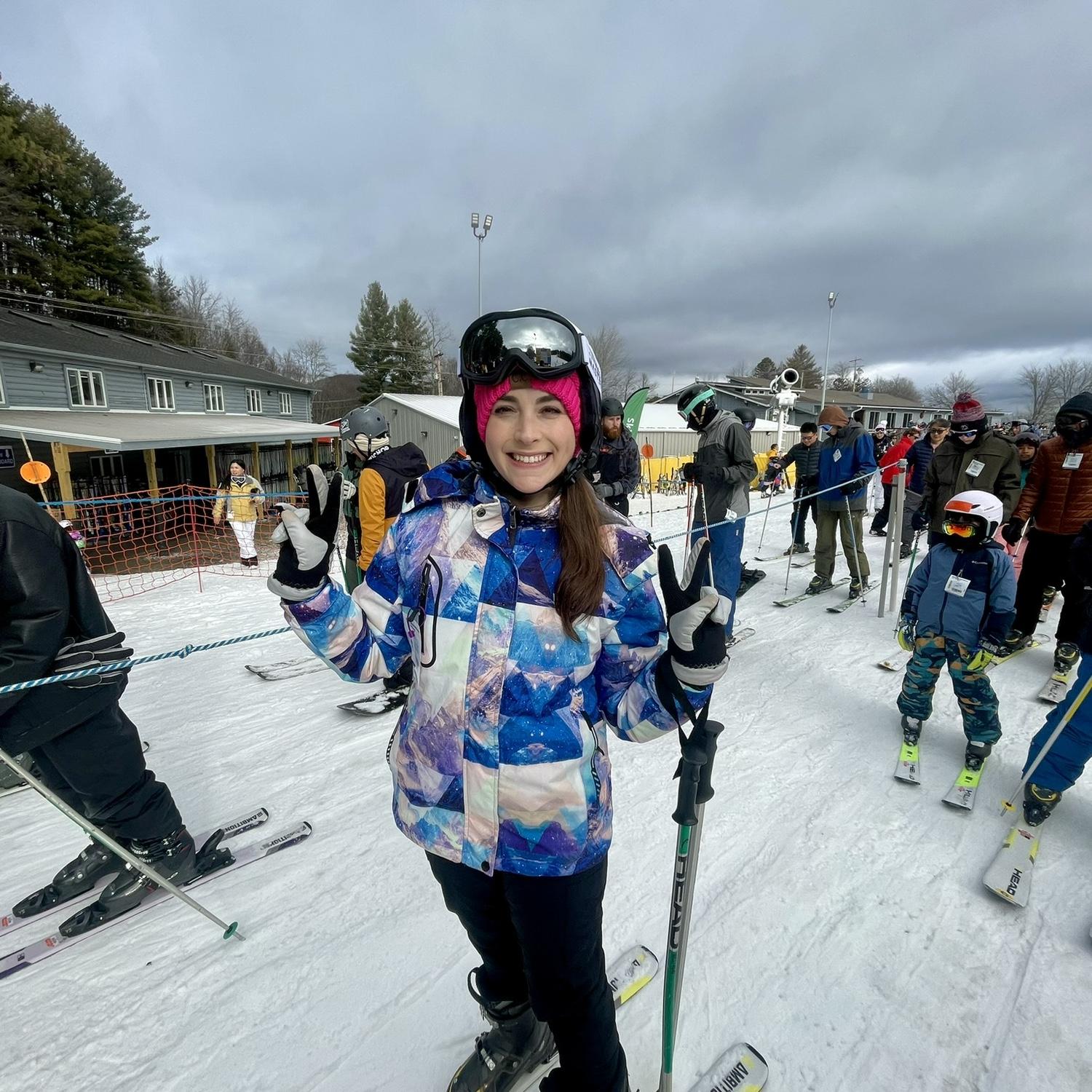 Me "learning to ski"