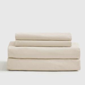 Queen Sized Classic Organic Percale Sheet Set