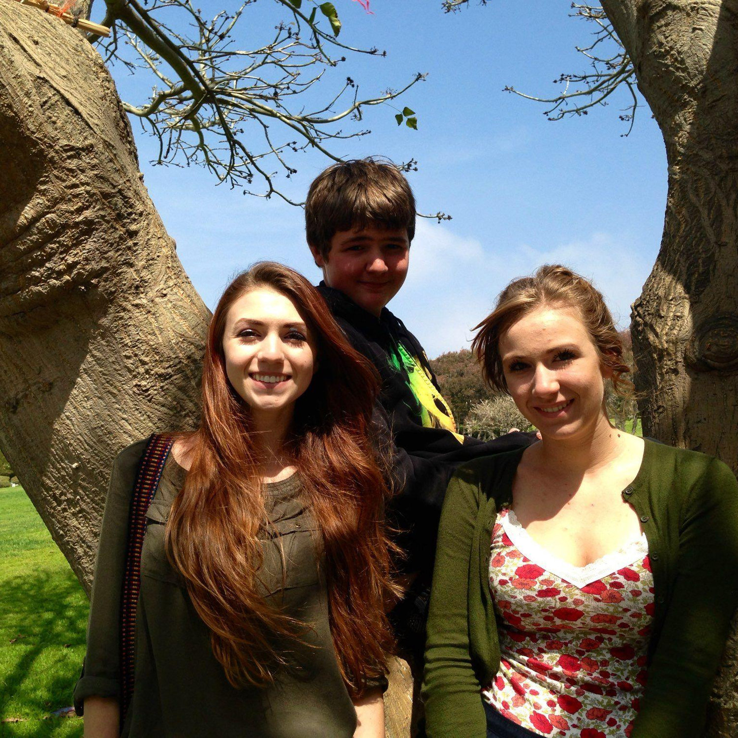 Nate and his sisters.