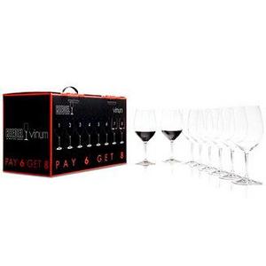 Vinum Bordeaux Wine Glasses 8 Piece Value Set