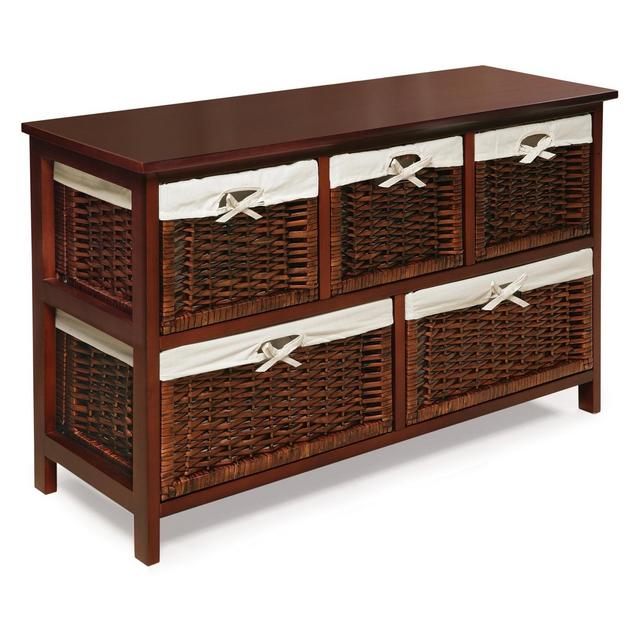 Badger Basket 5 Basket Storage Unit Red