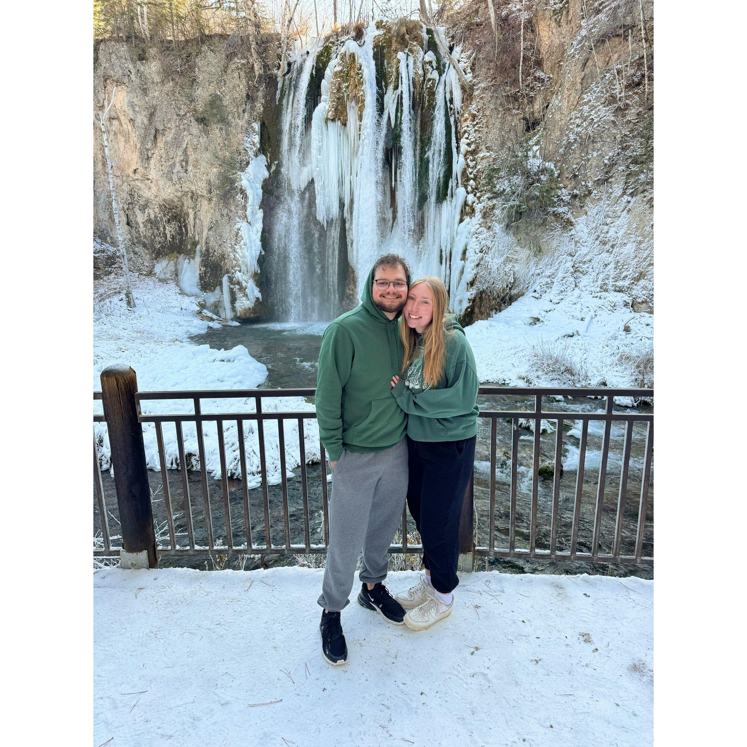 Since Ethan is from Florida, this was only his second time seeing snow.