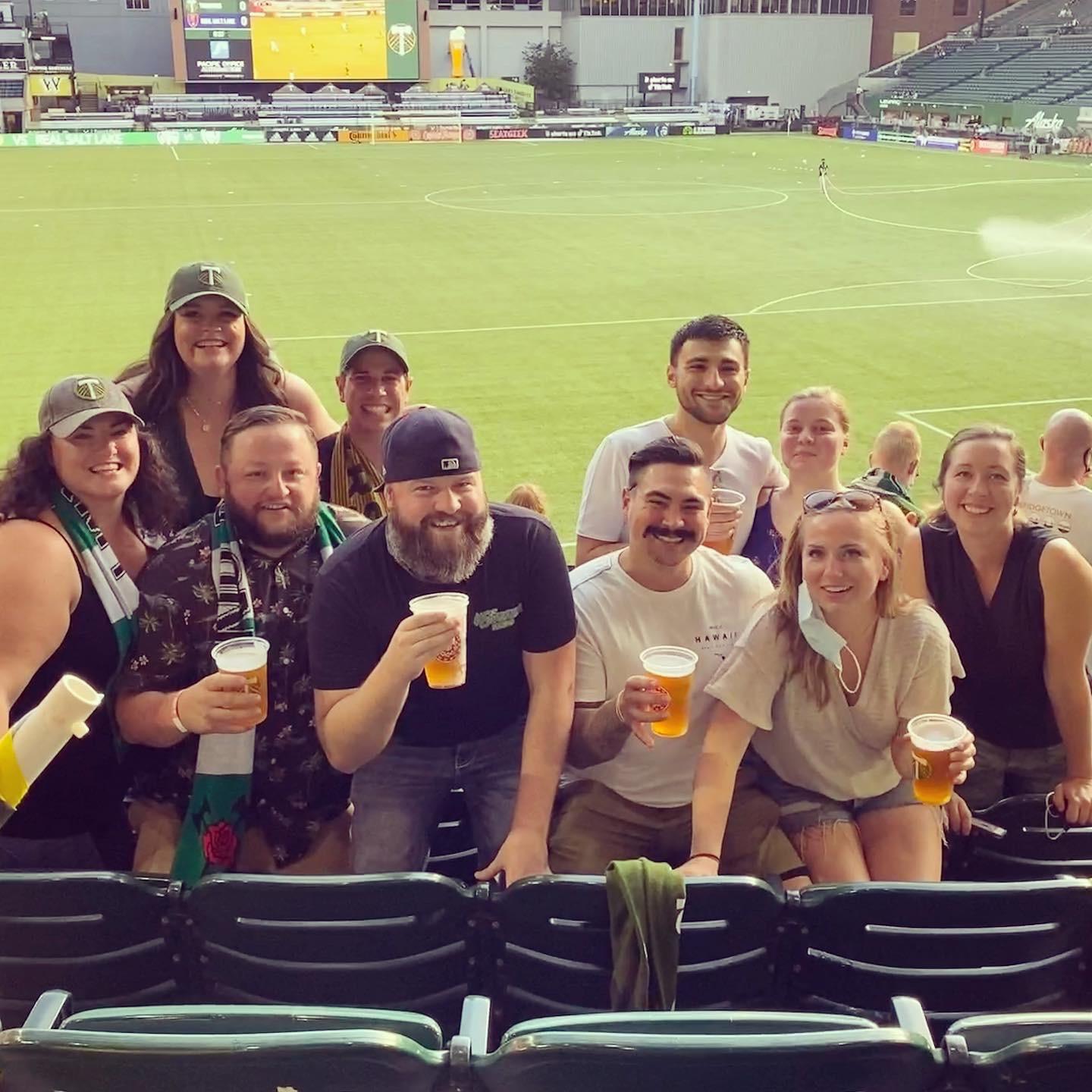 September 25, 2021. Portland Timber's game for Cara's birthday. 