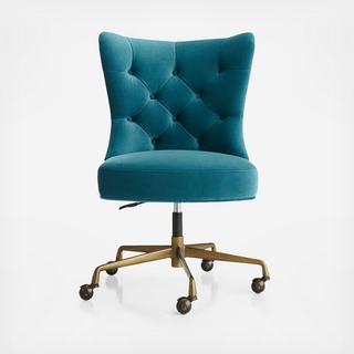 Isla Velvet Office Chair