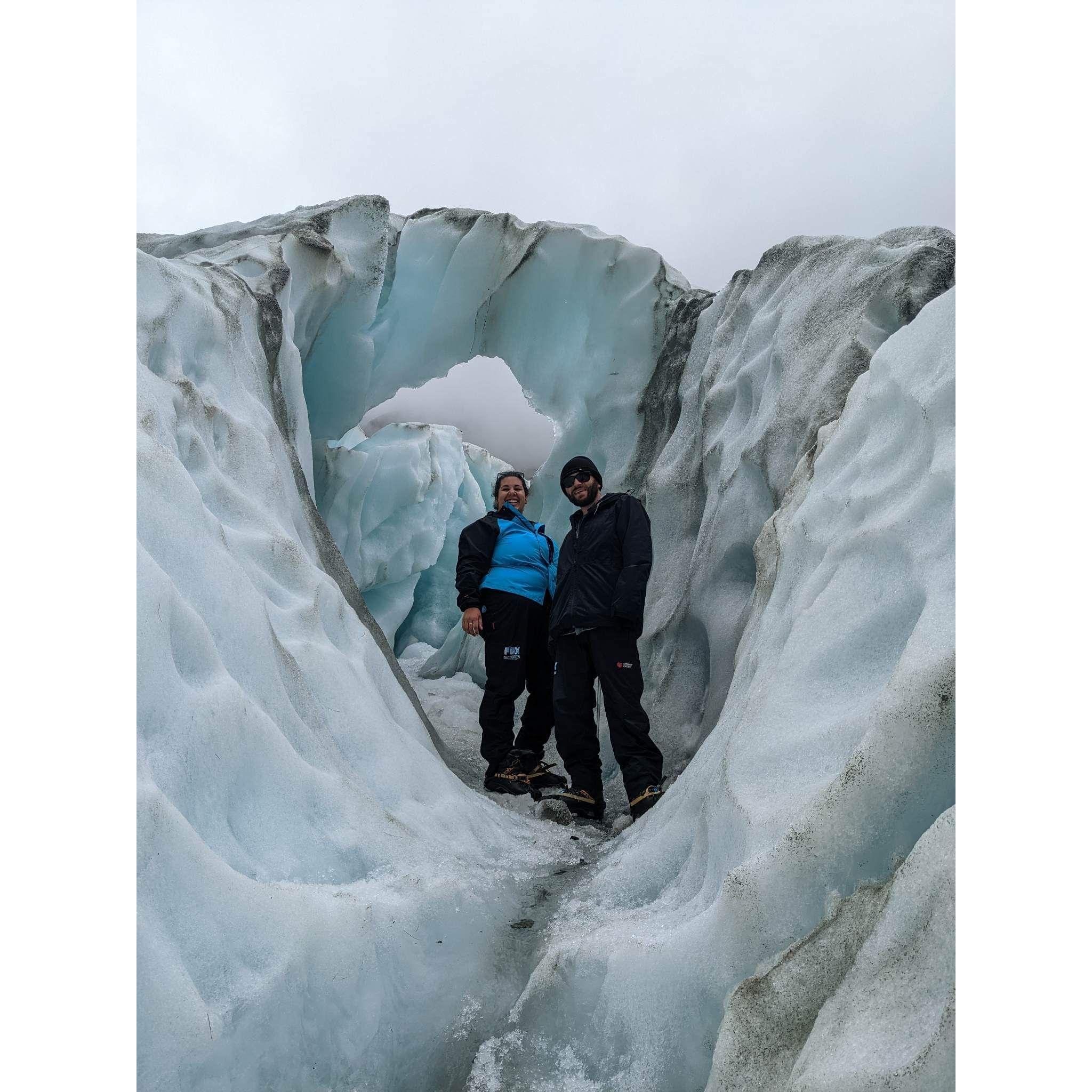 Climbing Fran Josef Glacier