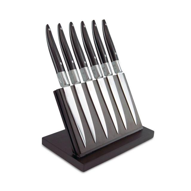 TB Groupe Tarrerias-Bonjean Laguiole Expression 7-Piece Steak Knife Set