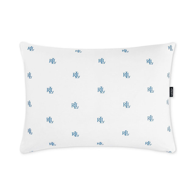 Lauren Ralph Lauren Logo Medium Density Down Alternative Pillow, Standard/Queen