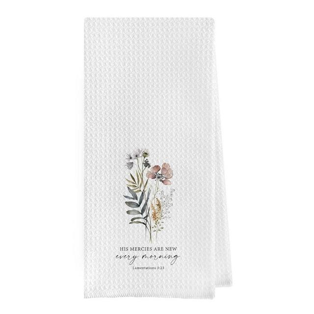 Geqtt Christian Gifts Dish Towel - Christian Waffle Weave Kitchen Towels, Bible Verse Hand Tea Towel, Christian Gifts for Women, Bible Verse Gifts (16×24 Inches)