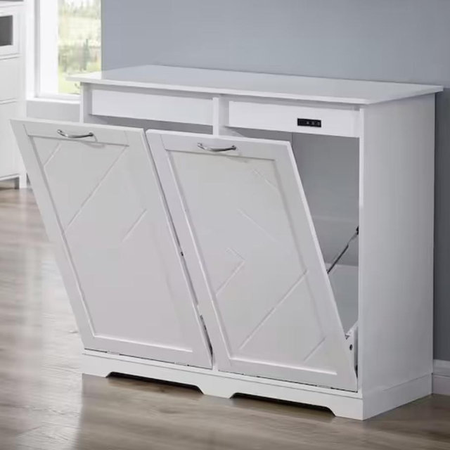 Kitchen Trash Bin Cabinet