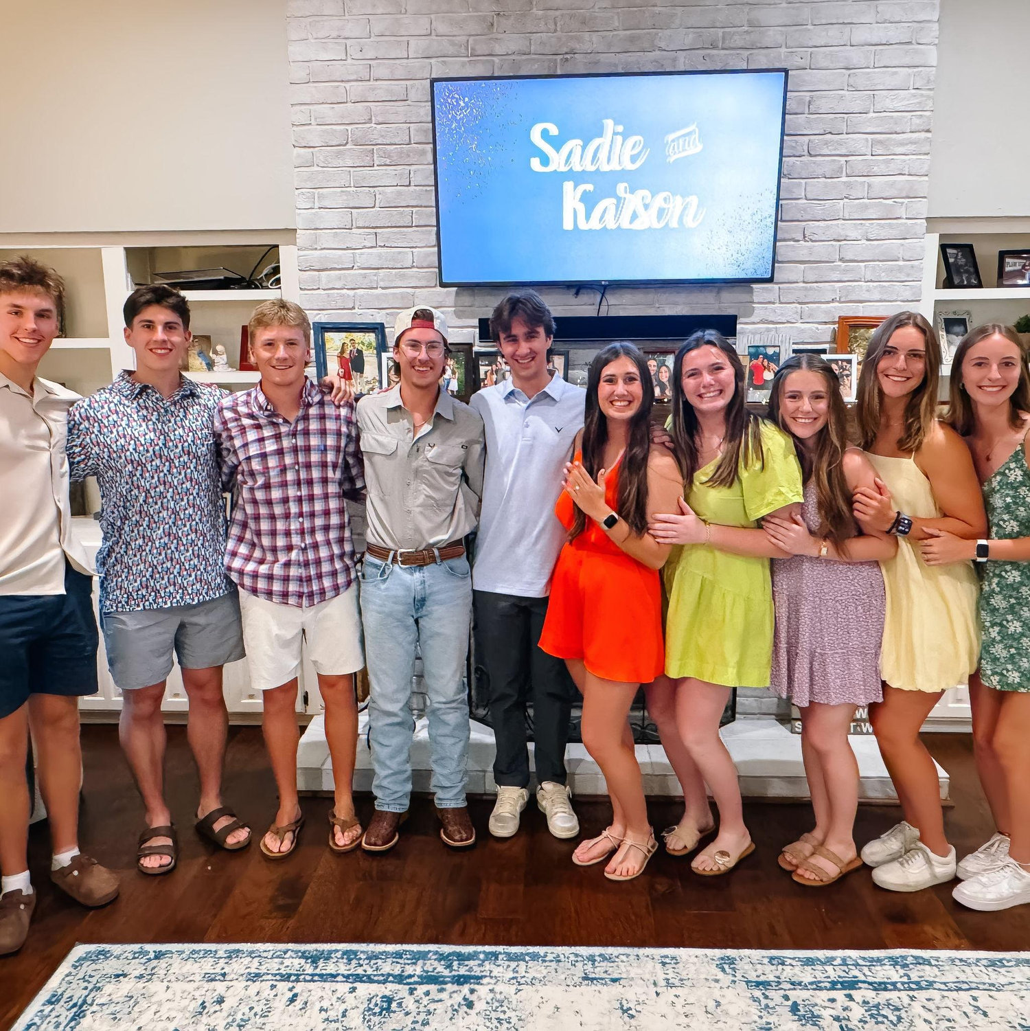 July 2025: High school friend group at our engagement party