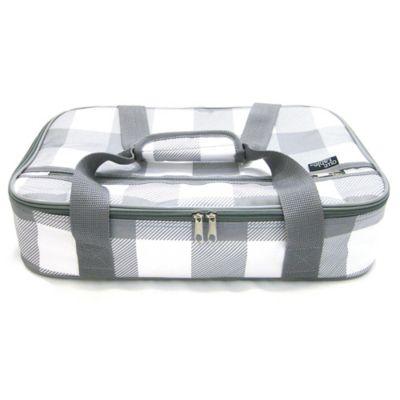 Our Table™ Casserole Tote in Grey Plaid