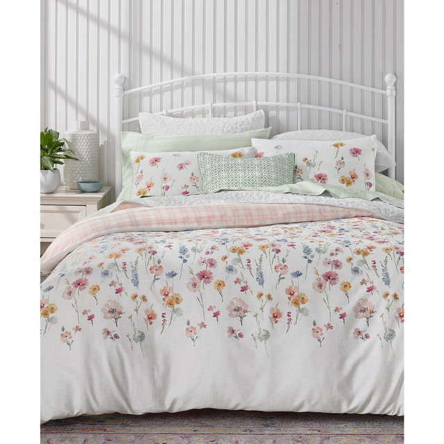 Charter Club Flora 3-Pc. Duvet Cover Set, Full/Queen, Macy’s Exclusive