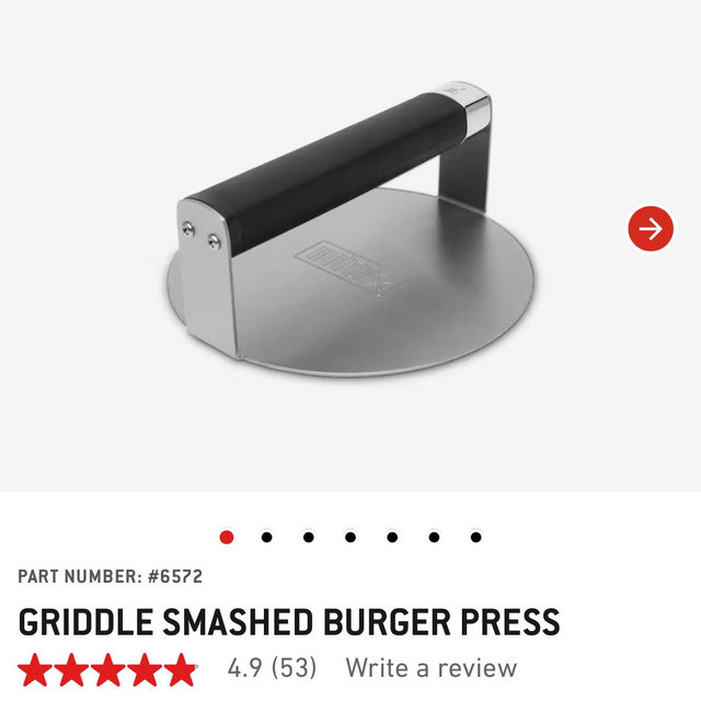 Griddle Smashed Burger Press