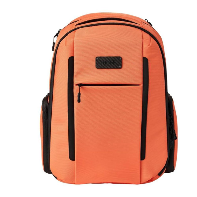 The Ridge Commuter Backpack | Travel Backpack with Laptop Holder | RFID Blocking Nylon Backpack - Basecamp Orange