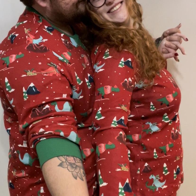 12/24/2021- First Christmas Together, Starting the Tradition of Matching Pajamas.