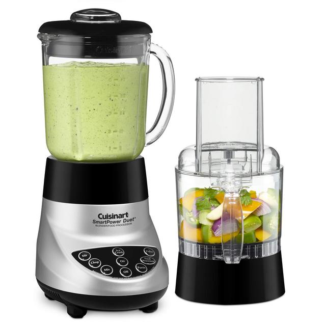 Cuisinart Smart Power Duet Blender/Food Processor, Brushed Chrome, 3 cup, count of 6