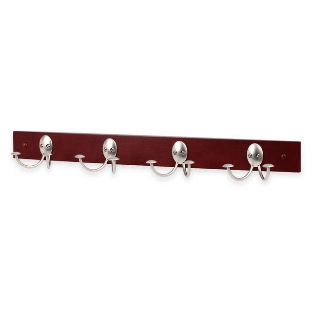 Stratford Series™ Hardwood Rack with 4 Double Hooks