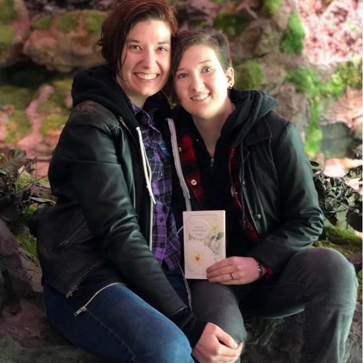 This photo was snapped by a kindly bystander who happened to witness our proposal