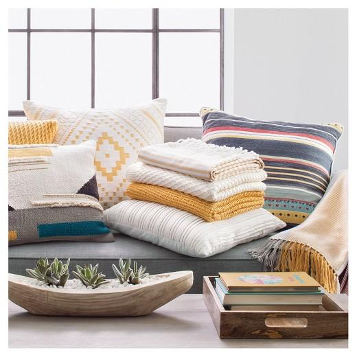 Sweater knit Throw Blanket - Threshold™ (YELLOW)