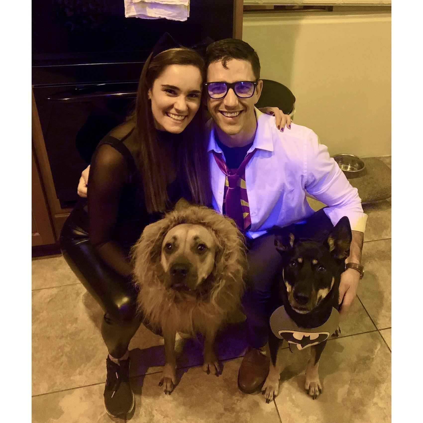 Our first photo together at a Halloween Party 2020