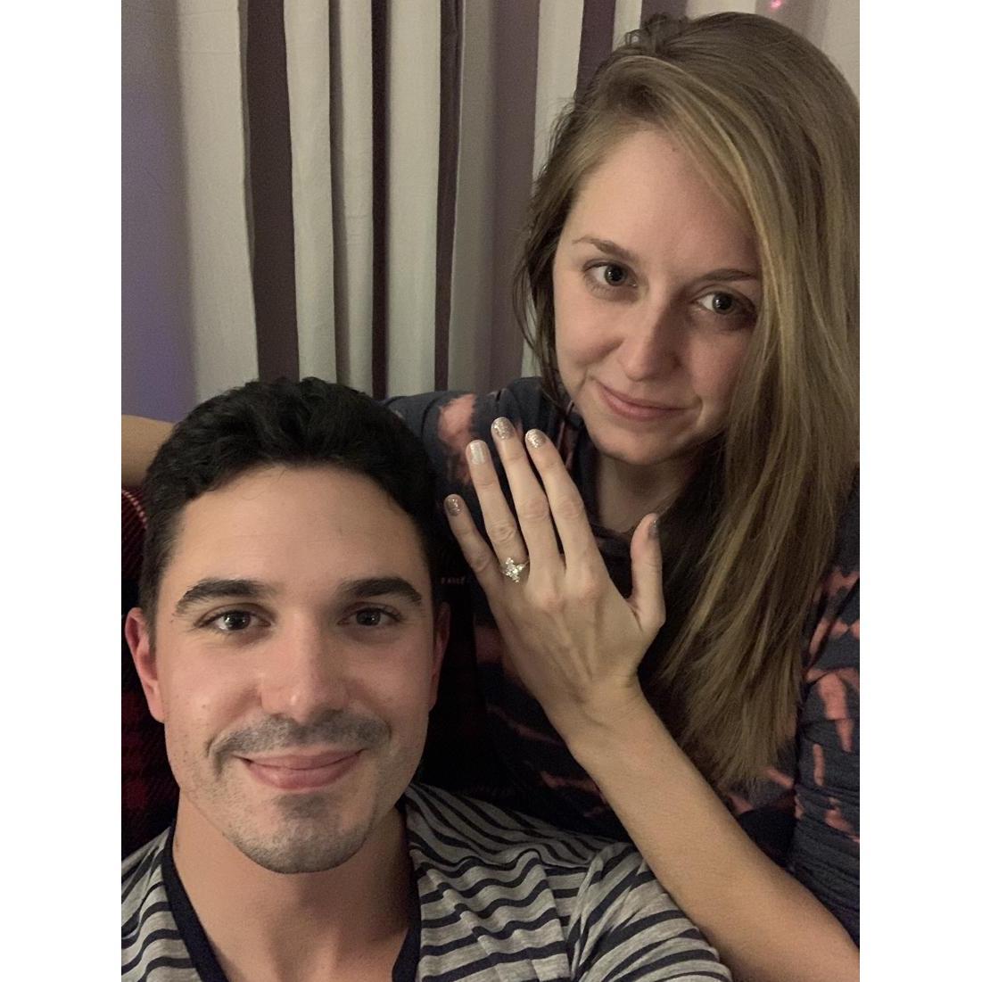 The night we got engaged :)