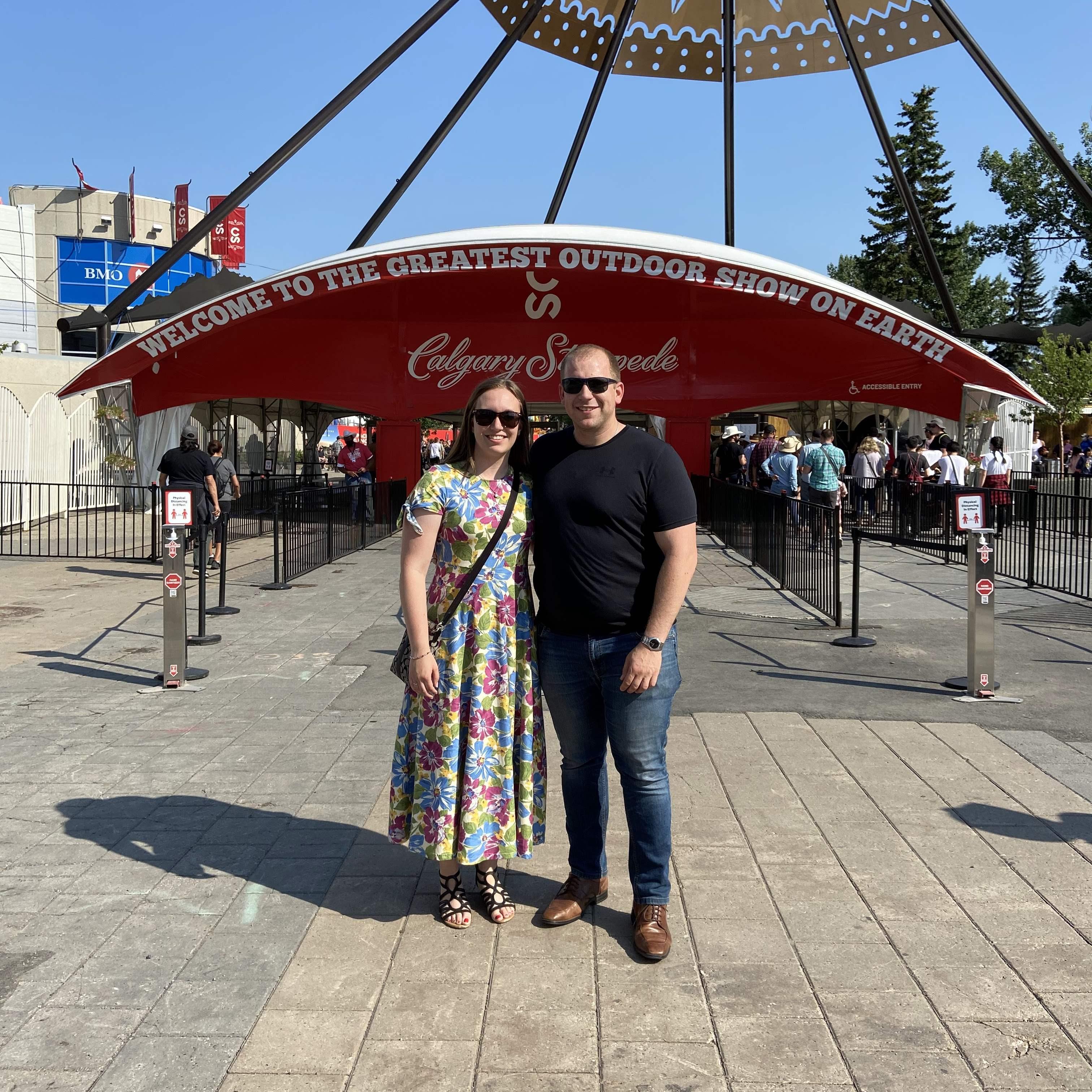 Calgary Stampede July 2021 - to see the Hunter Brothers, Sarah's favourite band!