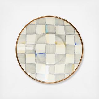 Sterling Check Stainless Steel Tea Glass Saucer