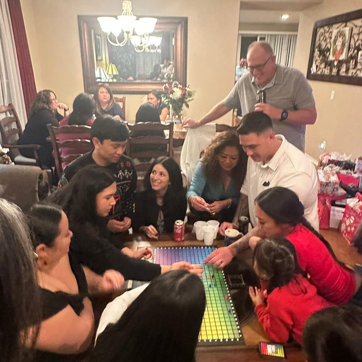 Christmas 2025 playing board games