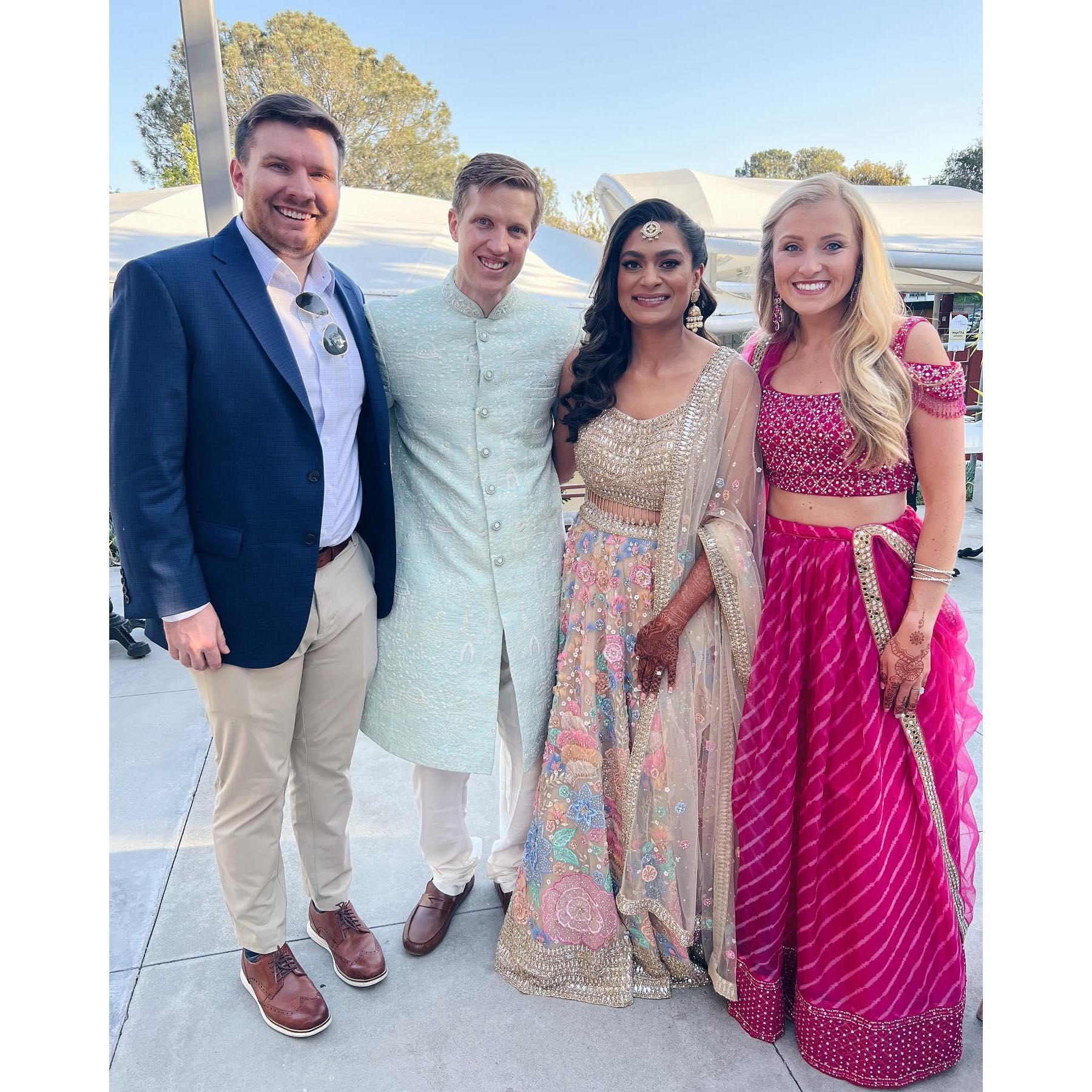 Celebrating Justin and Amisha on their big day! 