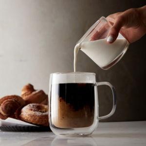 Double-Wall Glass Coffee Mugs Set of 4