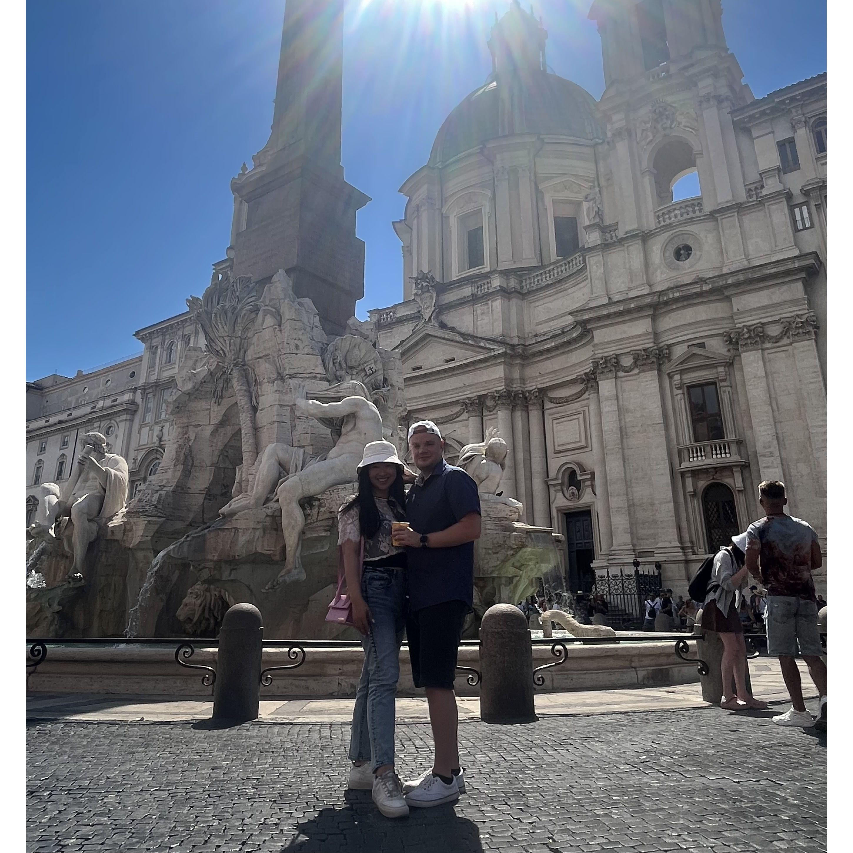 Rokas’s first time in Italy