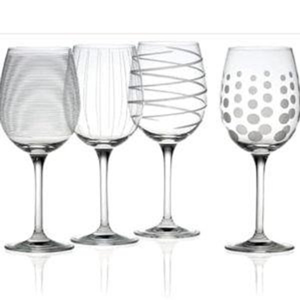 Mikasa Cheers White Wine Glasses Set of 4, 16-Ounce Elegant Glassware, Durable and Dishwasher Safe, Perfect for Everyday or Entertaining