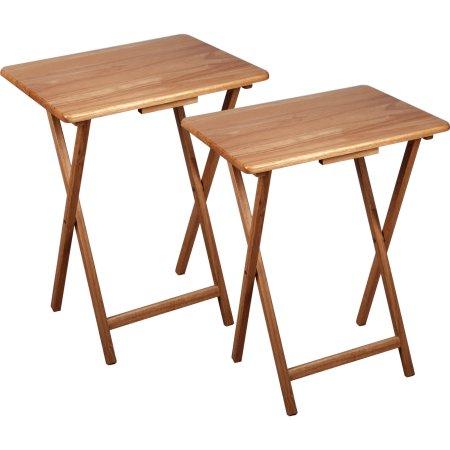 Folding TV Tray, 2pk, Natural
