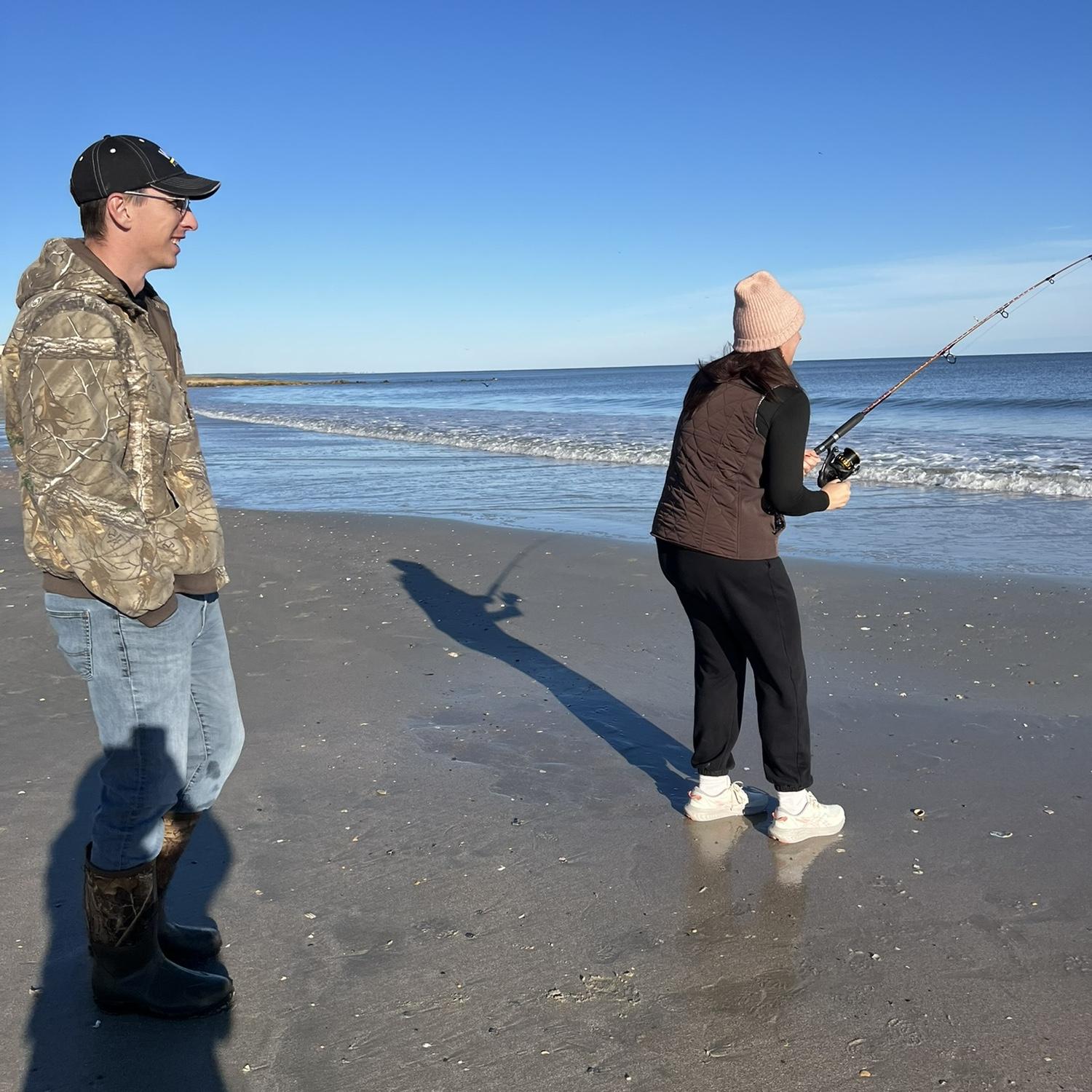 Fishing for the first time together!