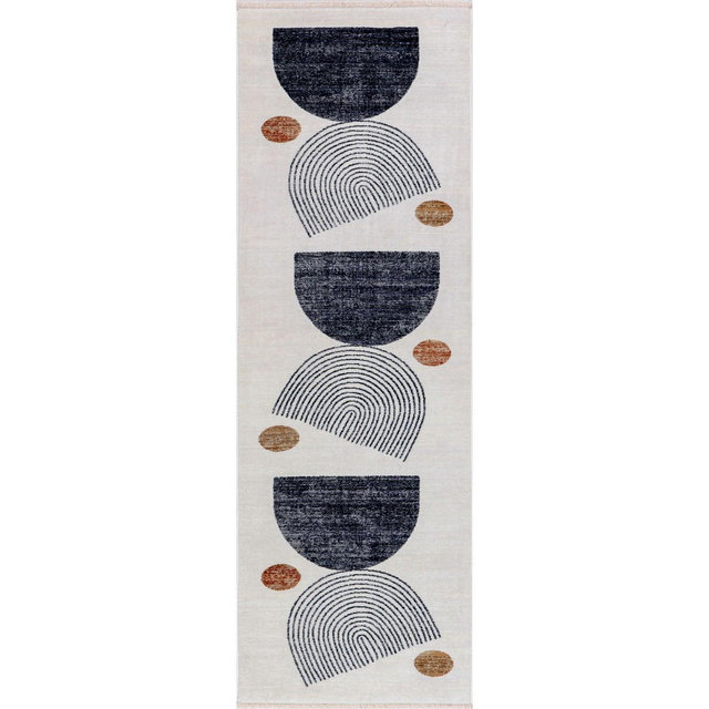 Nuloom Bevin Abstract Sky Fringe Indoor Area Rug, Runner 2' 8" x 7' 10", Beige