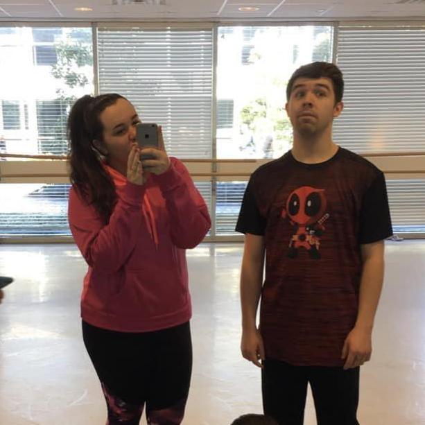 We met in dance class at Stockton University. We pretty much have 4 left feet.