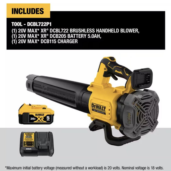 DeWalt Battery Handheld Blower Kit