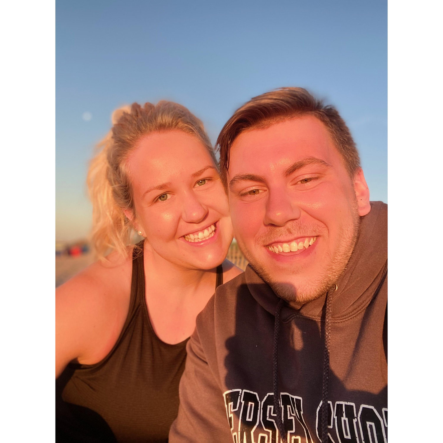 Our first sunset