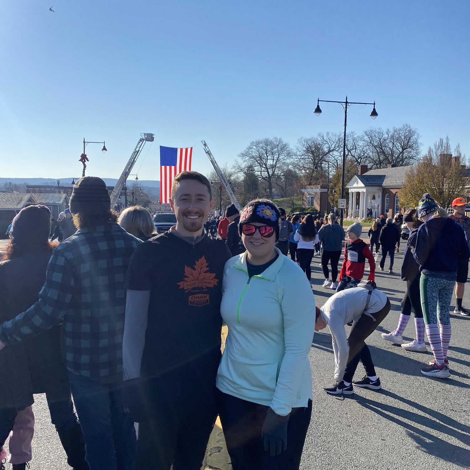First time running the Manchester Road Race together '22