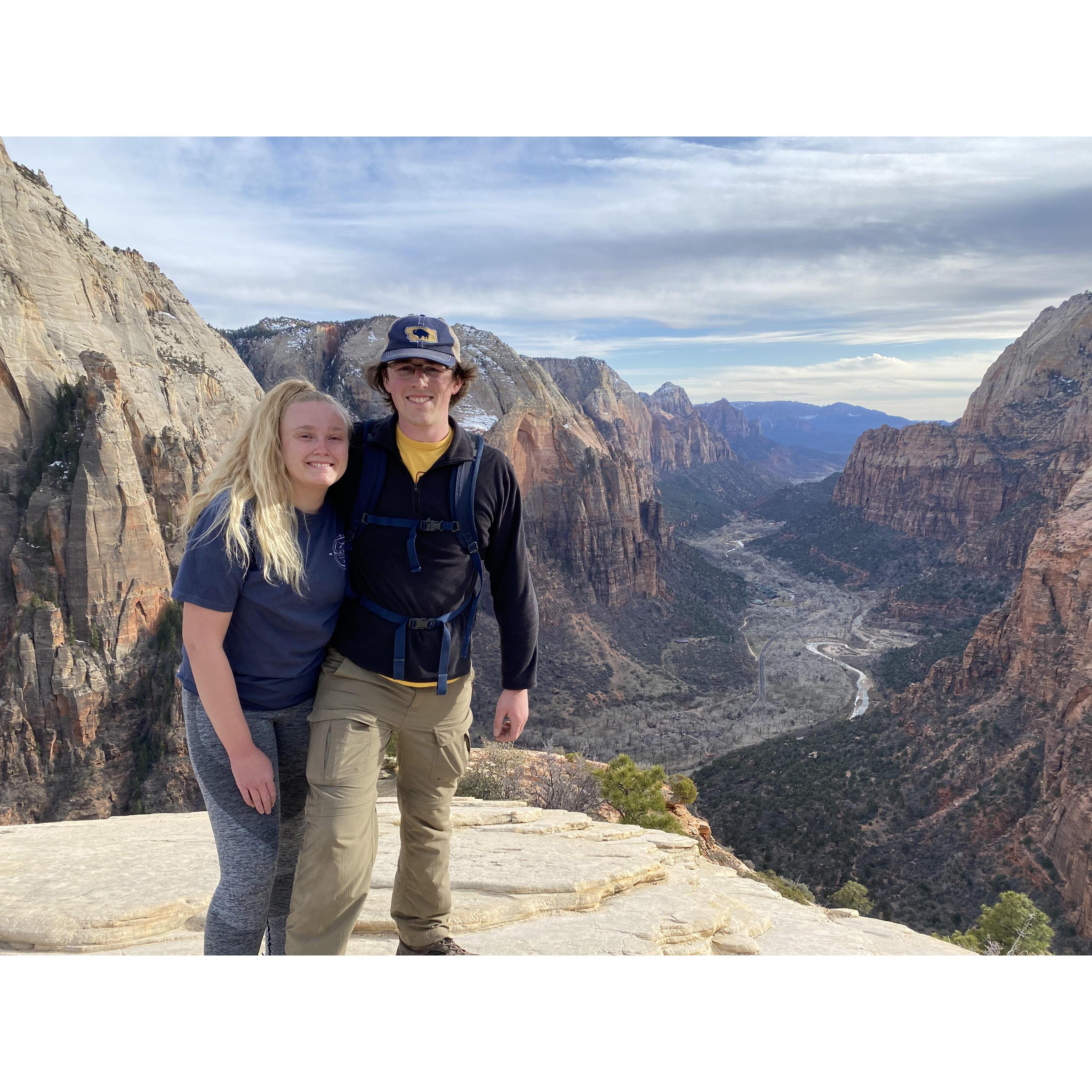 "Angel's Landing" Zion National Park, Utah