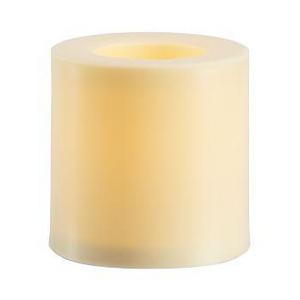 Flameless Outdoor Pillar Candle, Ivory - 6 x 6"