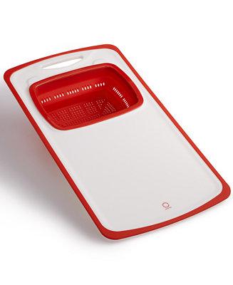 Over-The-Sink 21.125" x 11.125" Cutting Board with Colander, Created for Macy's
