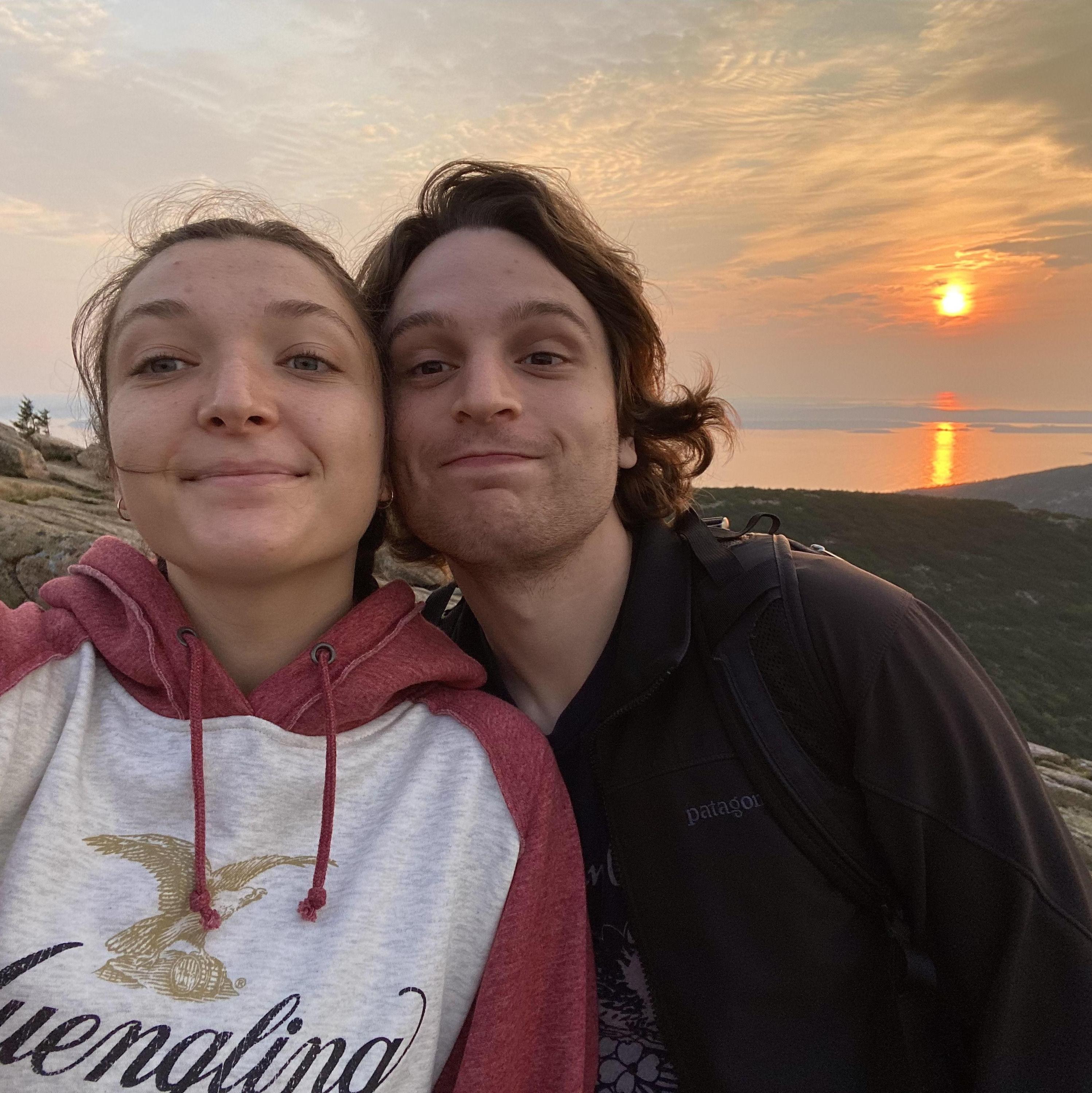 Sunrise in Acadia - our first National Park trip together!