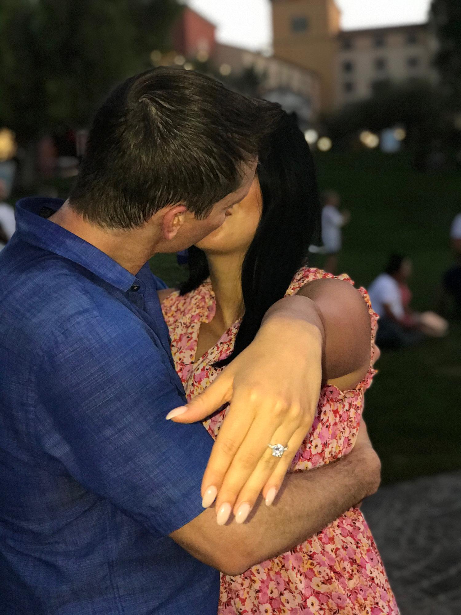 Minutes after the proposal!