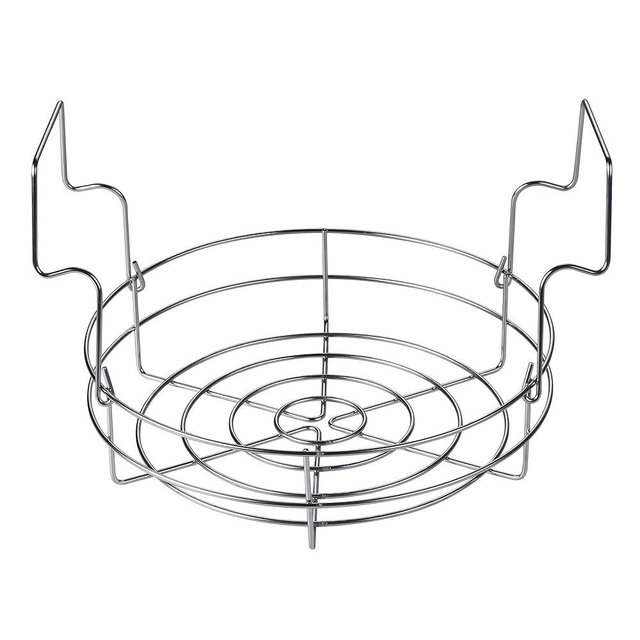 Cook N Home 12-inch Canning Rack, Stainless Steel Steamer Canning Jar Rack, Kit for Regular Wide Mouth Mason Jars Ball Jars Holds 8 Pint or 7 Quart Jars
